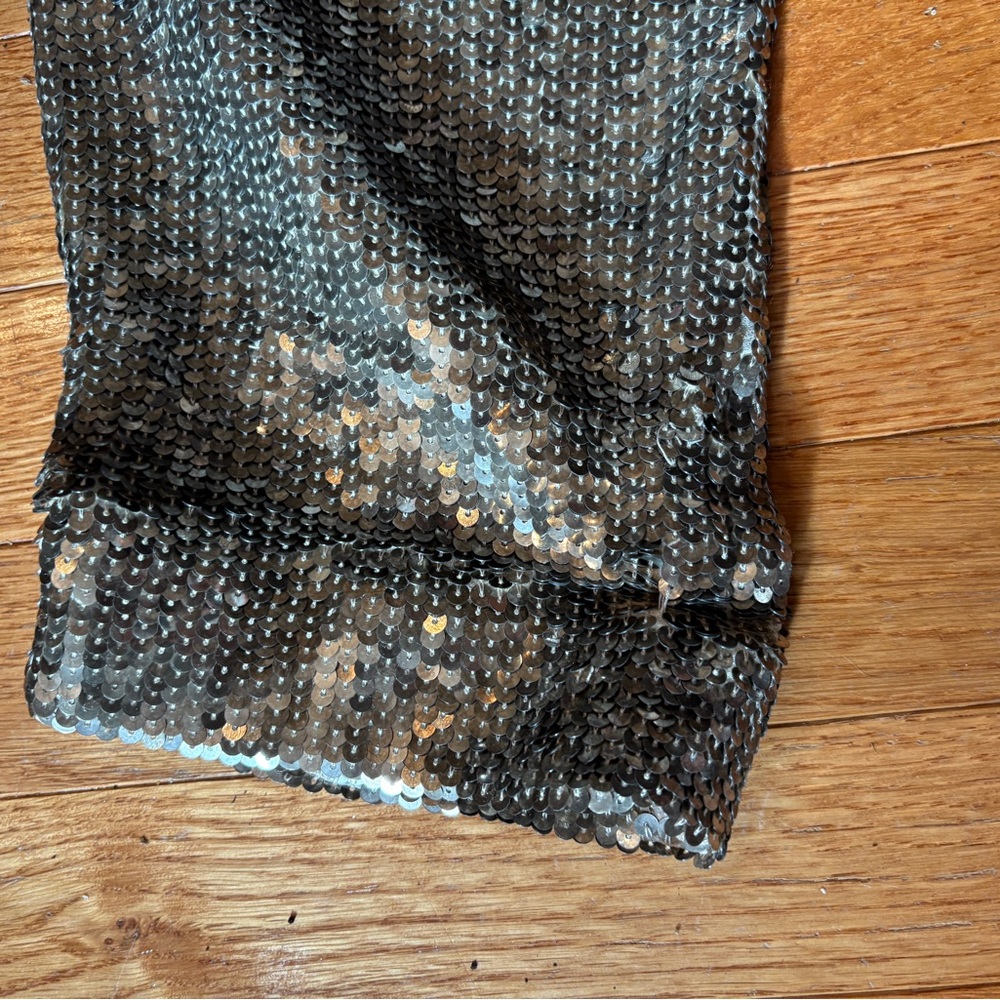 Alice + Olivia Metallic Sequin trouser Pants size 6 - Picture 6 of 8